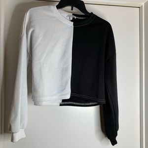 Half and half Sweater